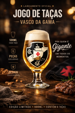 JOGO DE TAÇAS VASCO DA GAMA