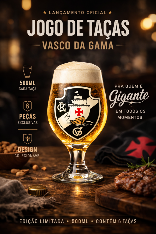 JOGO DE TAÇAS VASCO DA GAMA