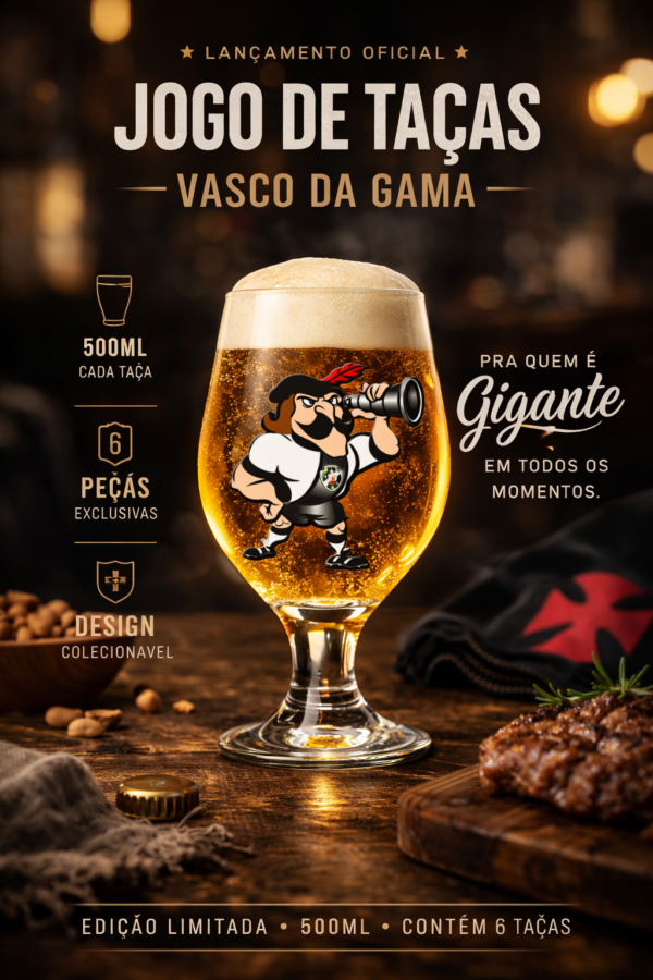 JOGO DE TAÇAS VASCO DA GAMA