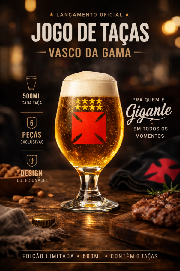 JOGO DE TAÇAS VASCO DA GAMA