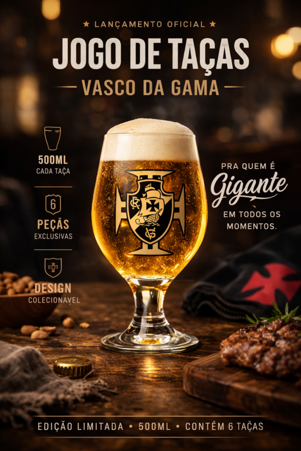 JOGO DE TAÇAS VASCO DA GAMA